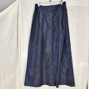VINTAGE Vera Wang Midnight Blue Taffeta Full Skirt Sz 12